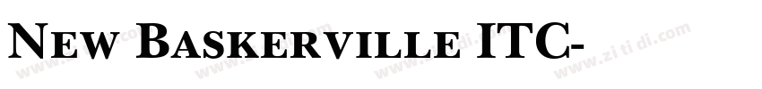 New Baskerville ITC字体转换